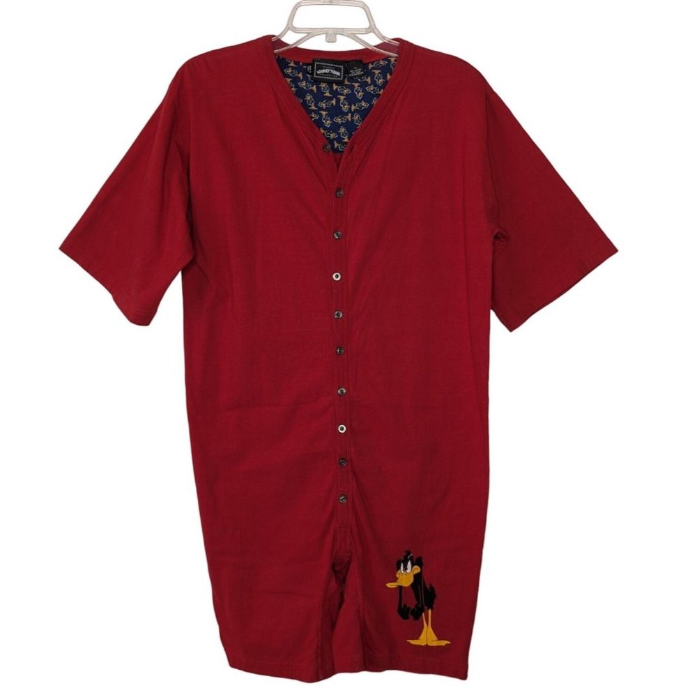 Classic LOONEY TUNES COLLECTIONS Short sleeves‎ Daffy Duck PJ Romper 1990's M
